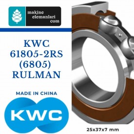 6805 2rs KWC Rulman - Plastik Kapak (25x37x7 - 25*37*7) (61805)